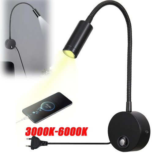 Dimmbar led leselampe flexibel - dimmbar,