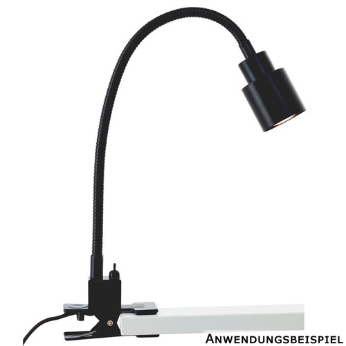 Led klemmleuchte schwarz - led,