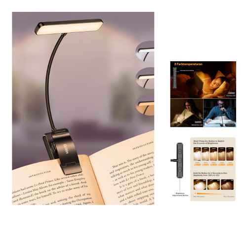 Gritin leselampe buch - gritin, klemme