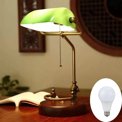 Bankerlampe mit glühbirne - mit,