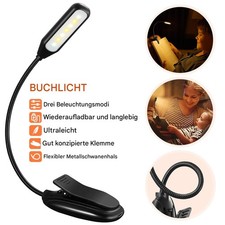 LED Leselampe Buchlampe Buch