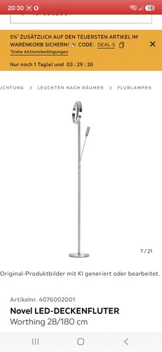Elegante designer stehlampe - elegante, designer-stehlampe